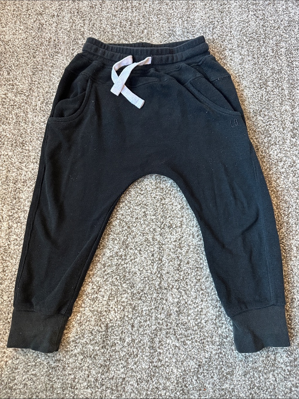 Little Bipsy waffle joggers